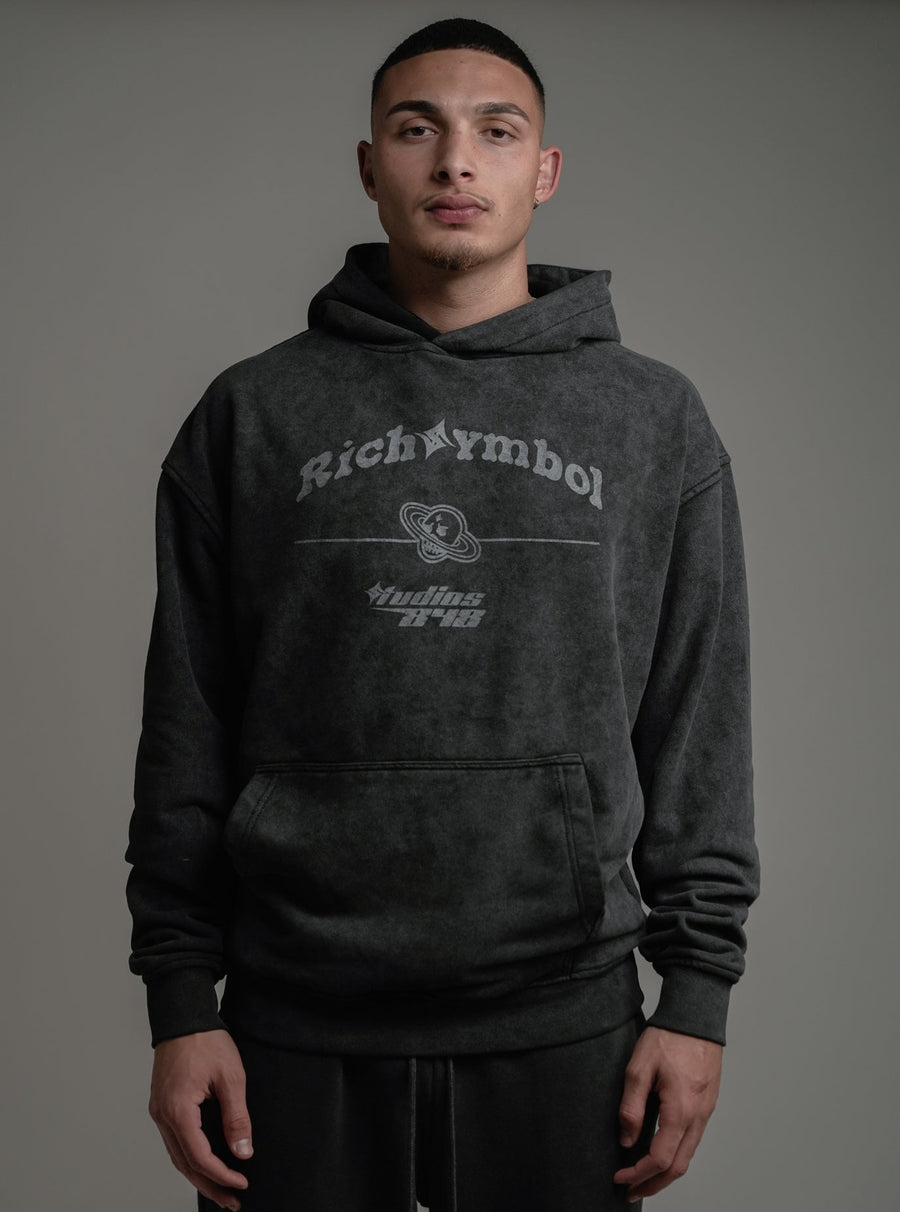 STUDIOS 848 HOODIE - WASHED BLACK