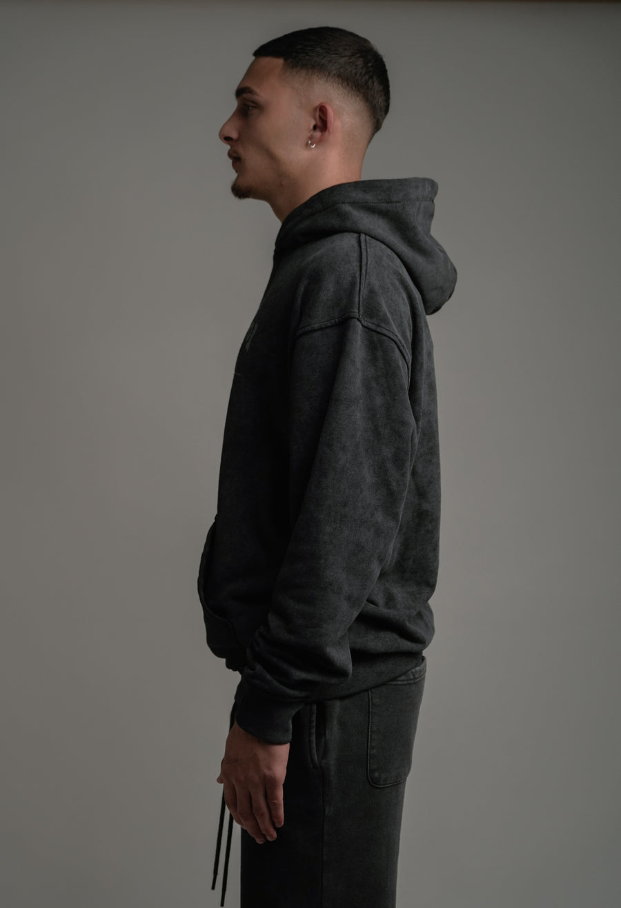 STUDIOS 848 HOODIE - WASHED BLACK