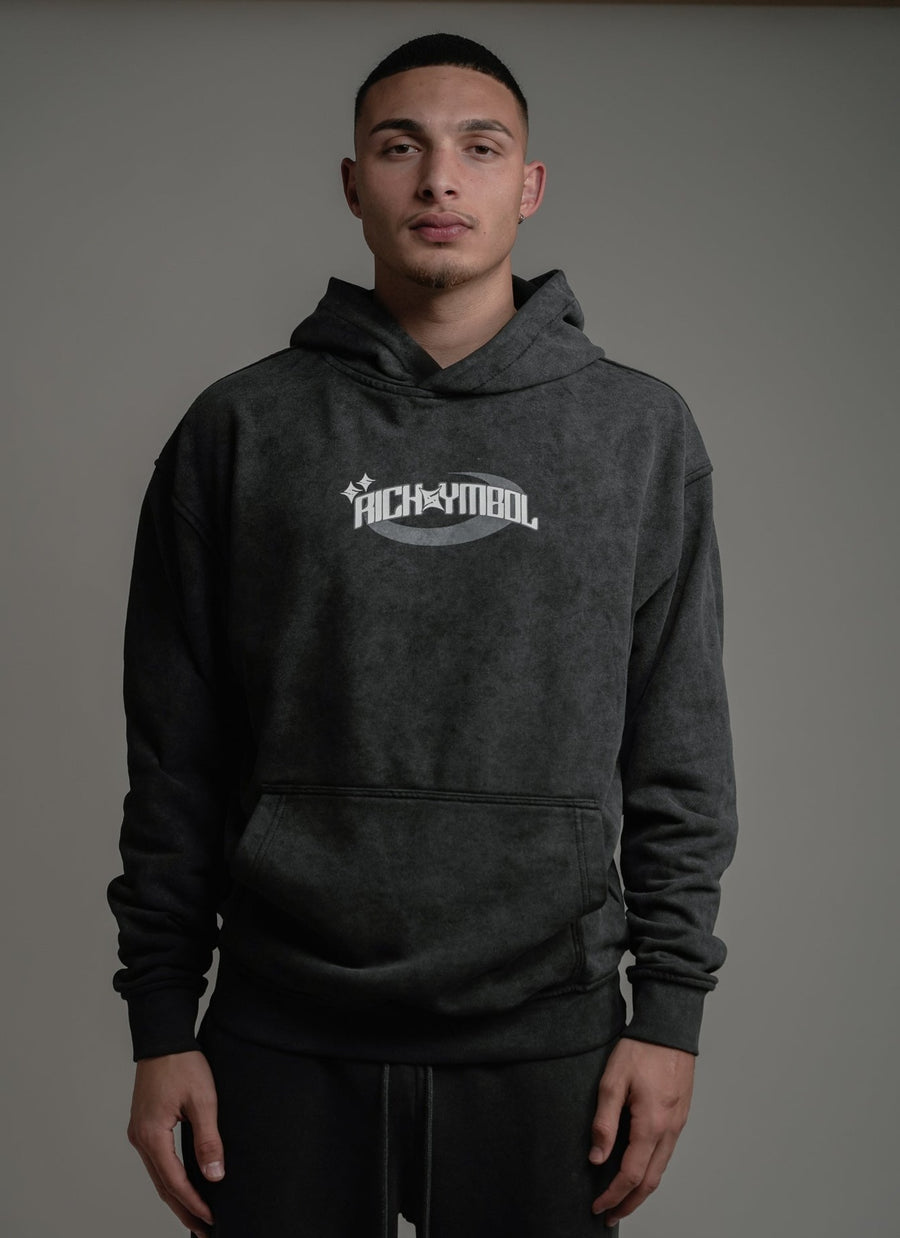 MOON HOODIE - WASHED GREY