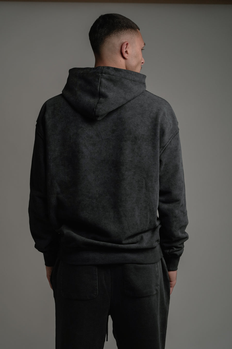 MOON HOODIE - WASHED GREY