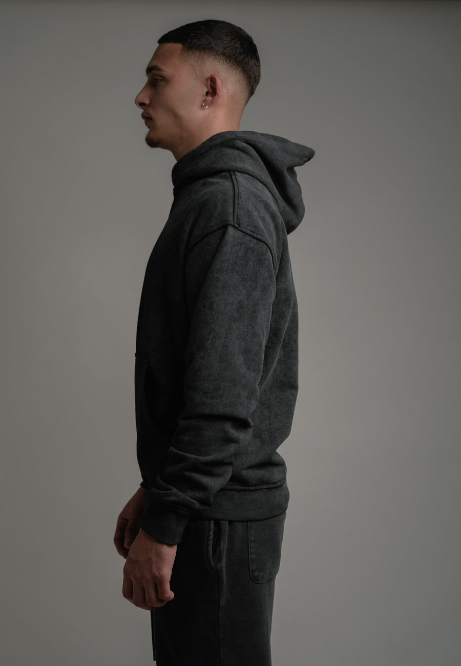 NOW OR NEVER HOODIE - WASHED GREY