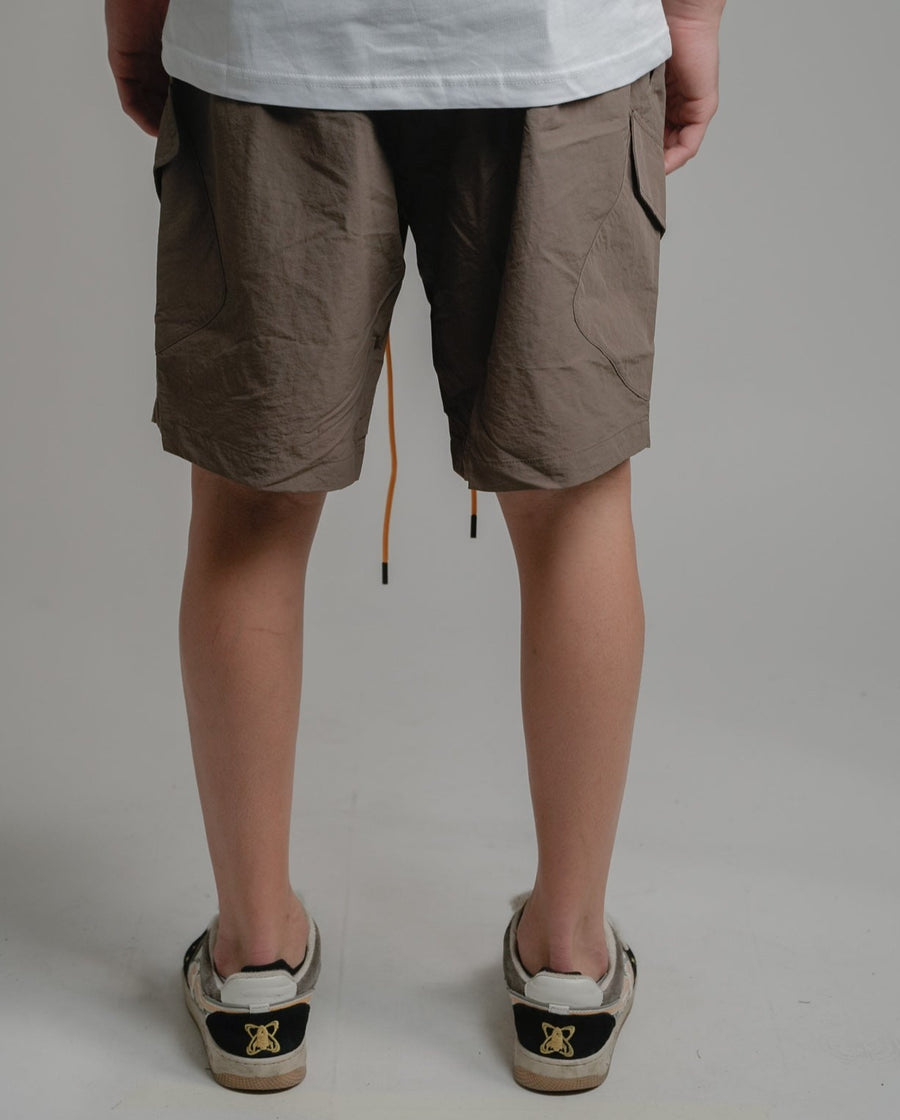 MONOGRAM SHORTS - BROWN