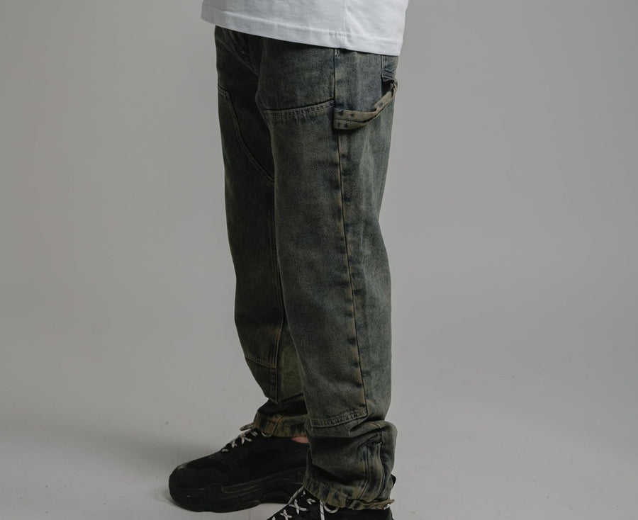 STRAIGHT JEANS - VINTAGE WASHED BLUE