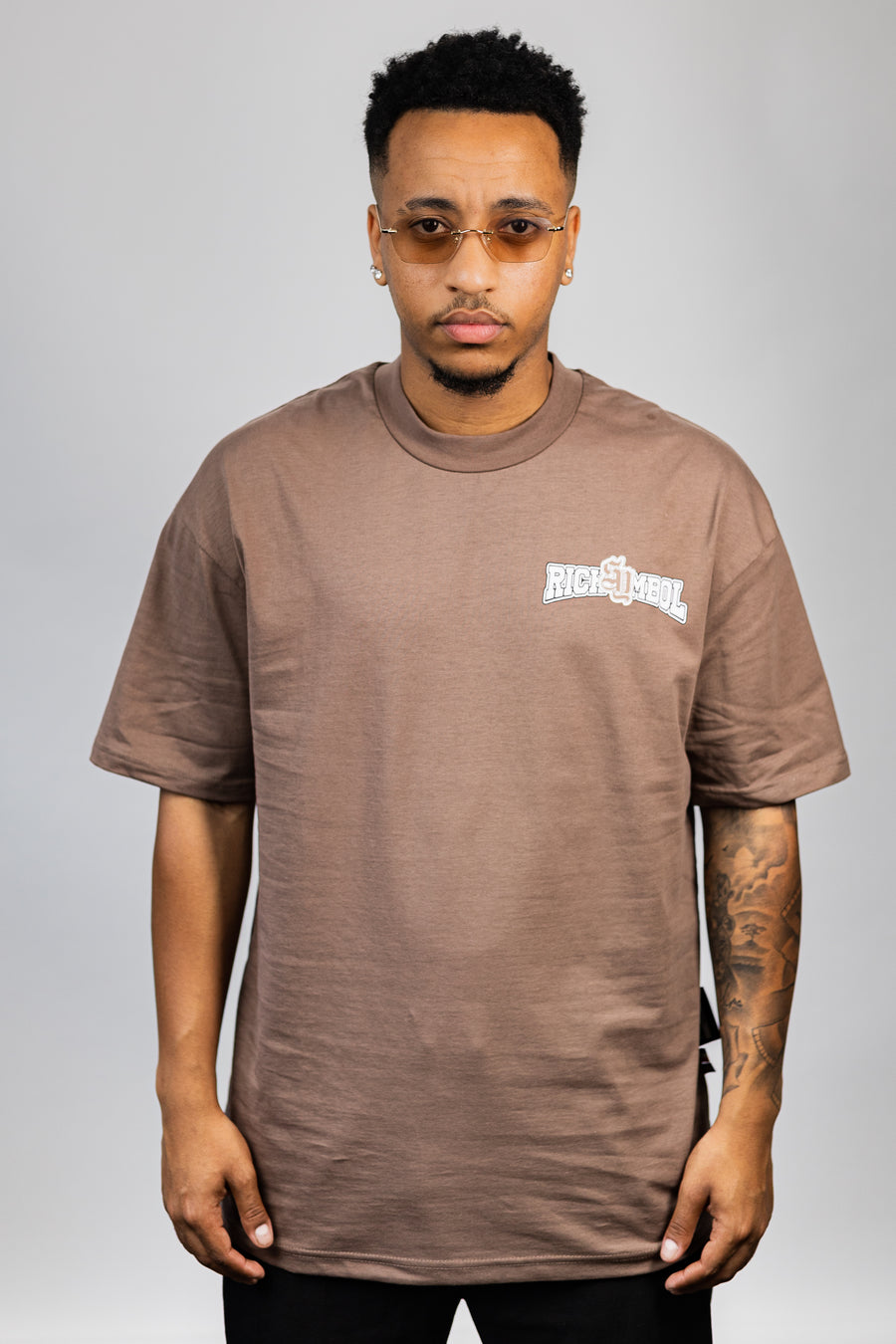 LOGO T-SHIRT - BROWN